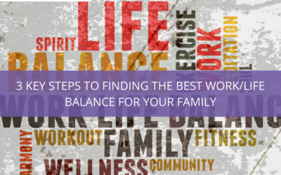 3 Key Steps to Finding the Best Work/Life Balance for your Family