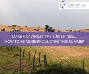 Make Hay whilst the sun shines - picture of hay making